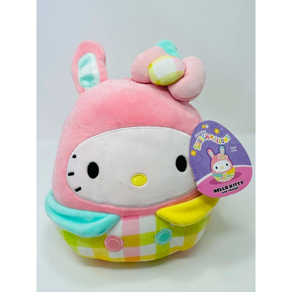 Squishmallows Hello Kitty Easter Bunny 8" Plush Sanrio SQK1653 NWT Pastel Plush